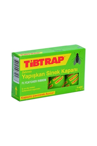 Tibtrap Zehirsiz Yapışkan Sinek Kapanı 4'lü