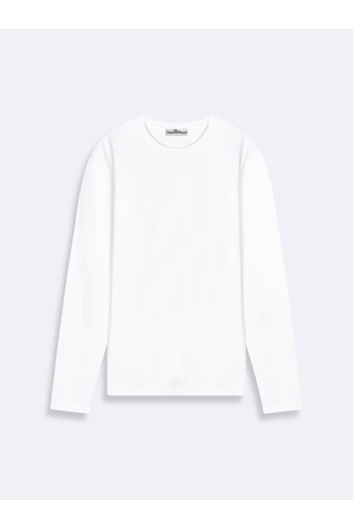 Ltb Sloganlı Sıfır Yaka Uzun Kollu Regular Fit Erkek Sweatshirt Beyaz 011258606661536 - 100 Beyaz
