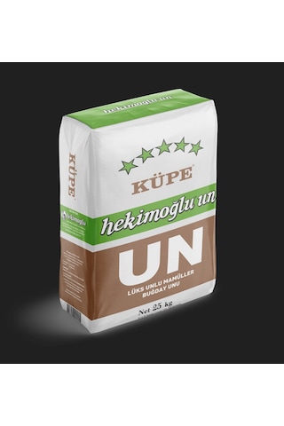 Hekimoğlu Un Küpe Lüks Unlu Mamüller Buğday Unu 25 KG