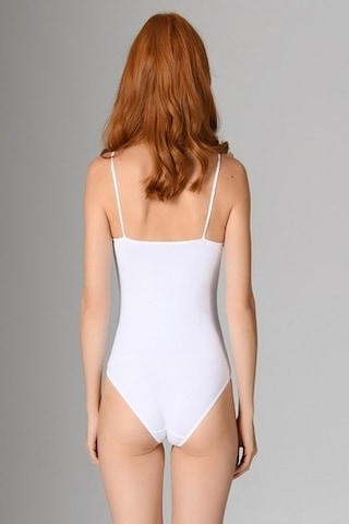 Nbb Kadın Beyaz Çıtçıtlı Body