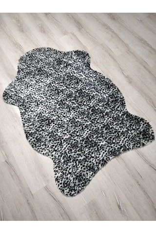 Doğuş Siyah Leopar Post Halı 100x150 Cm