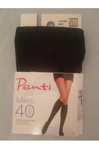 Penti Mikro 40 Den 3'lü Paket Orta Kalın Mat Pantolon Diz Altı Çorabı 001