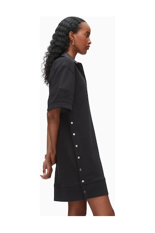 3.1 Phillip Lim Terry Polo Kadın Elbise, Fransız Havlu Kumaş Siyah