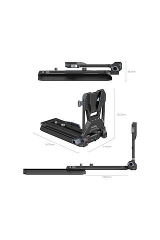 Smallrig 4323 Sony Fx6 Canon C70 Sinema Kameraları İçin V-mount Pil Montaj Plakası Kiti