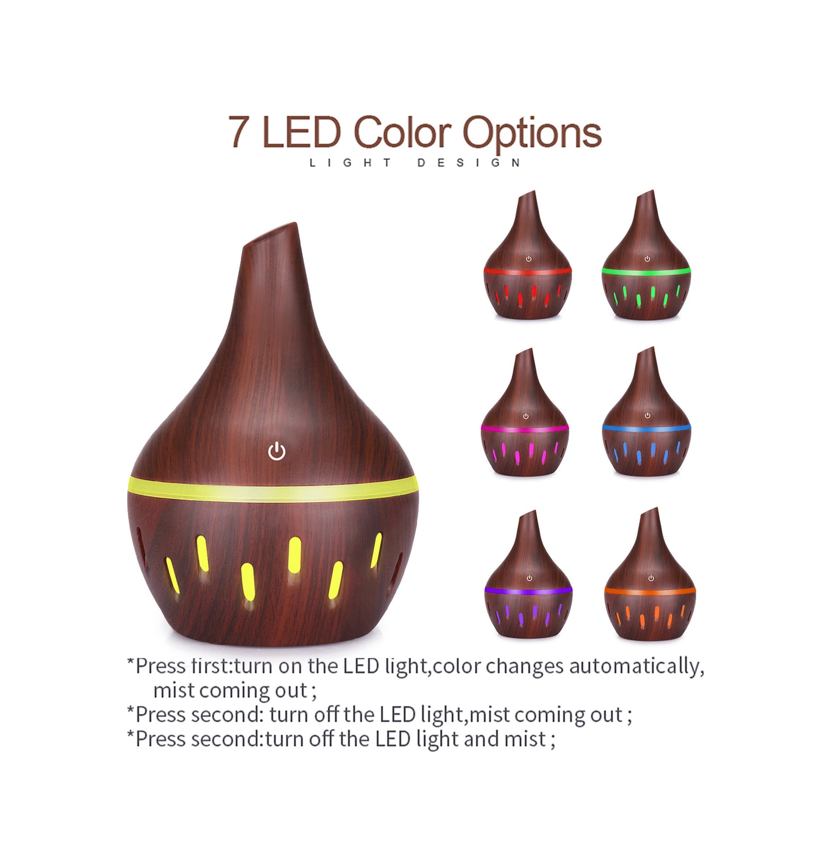 Konesam Gcvizuso 300ml Led Işıklı Aromaterapi Dağıtıcı - Usb Şarjlı, Sessiz Çalışma, Ev/ofis Uyumlu Nemlendirici Ve Koku Dağıtıcı