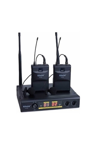 König K-402 2 Yaka Uhf Kablosuz Mikrofon Seti