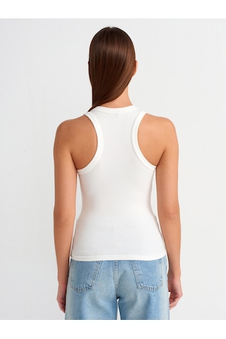 Dilvin Halter Yaka Fitilli Atlet Ekru
