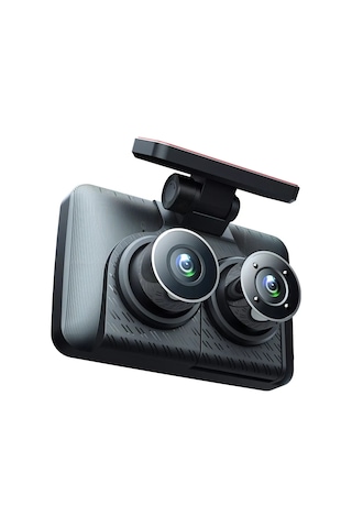 Wezone Üç Kameralı Araç İçi Kaydedici 1080p - Ön+iç+arka Görüntü, Entegre Park Monitörü, Ir Gece Görüşü Ve Çarpma Koruma Sistemi