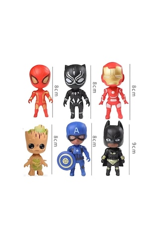 Tıfıl Toys Avangers Süper Kahramanlar Hareketli 8'li Figür Set