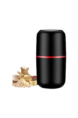 Ranyeek Ev İçi Elektrikli Çekirdek Değirmeni - Çelik Kabuklu, 30000r/dak Hızlı, Kahve, Baharat, Fıstık İçin - Siyah Avrupa Standartı Siyah