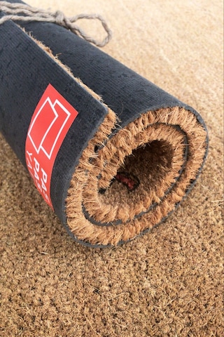 Hoş Geldiniz Yazılı Zarif Çiçek Tasarımlı Dış Kapı Paspası Kıl Paspas Koko Paspas Giriş Paspası Standart