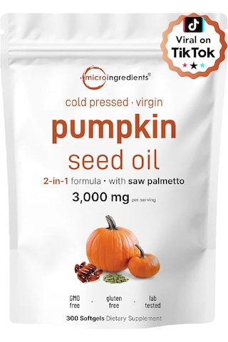 Micro Ingredients Pumpkin Seed Oil Cold Pressed 300 Yumuşak Kapsül Usa Menşeii Orijinal Dmmedicineden