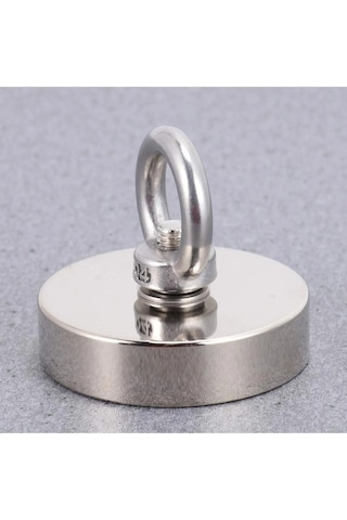 Süper Güçlü Halkalı Büyük Neodyum Pot Mıknatıs 60 Mm Çap Magnet F
