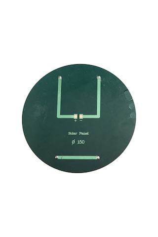 Lemestar 6v 2w 330ma Multikristal Güneş Paneli - Ip65 Su Geçirmez, 19.5% Dönüşüm Oranı, 15cm Çaplı, Dıy Projeler İçin Oyuncak, Lambalar, Öğretim