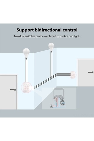 Dancemonkey Akıllı Wifi Anahtarı - 16a Çift Yönlü, Tuya Zamanlayıcı Ve Sesli Komut/ Beyaz