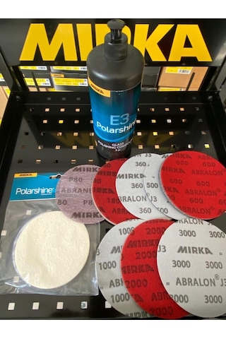 Mirka Cam Temizlik Seti Araç Pasta Seti 10'lu Set (Mirka E3 Cam) Mirka Cam Temizlik Seti Araç Pasta Seti 10'lu Set (Mirka E3 Cam)