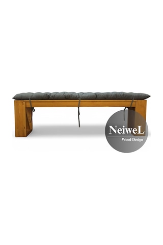Neiwel Garden Luin Doğal Ahşap Bahçe Bank-37-60 Açık Ceviz