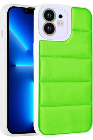 Apple Uyumlu iPhone 11 Kılıf Kamera Korumalı Airbagli Renkli Zore Seksek Kapak Yeşil