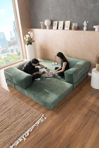 Argimo Godila Yatak Köşe Koltuk Yeşil