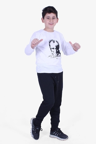 Fyk Kids Atatürk Baskılı Uzun Kollu Alt-üst Çocuk Takım Çok Renkli