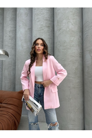 Pembe Blazer Ceket Pembe