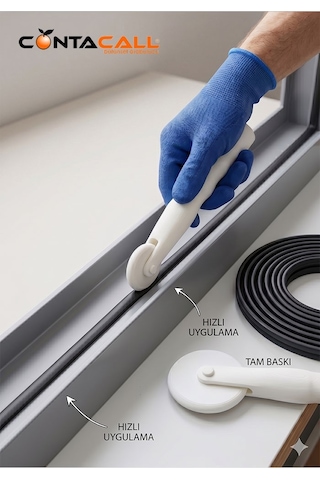 Profesyonel Pencere Fitili Ve Sineklik Montaj Makarası - Çift Başlıklı Ergonomik Fitil Takma Aparatı 1