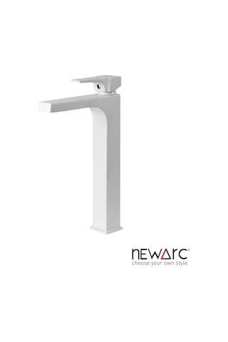 Newarc Aqua Çanak Tipi Yüksek Lavabo Bataryası Beyaz