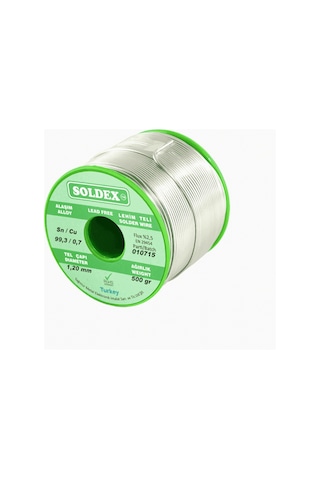 Soldex Scn100 Gümüşsüz Özel Alaşım Lehim Teli 500 Gr - 1 Mm