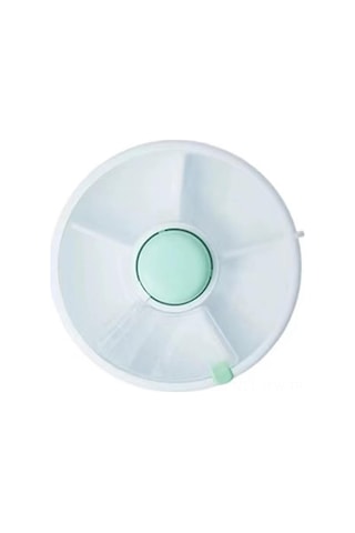 Maiyame Çocuk Atıştırmalıkları İçin Dönen Kapaklı Muhafaza Kutusu - Taşınabilir, Kurutucu, Lezzetleri Sağlıklı Tutar Nane Yeşili