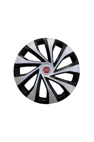 Fiat Punto 15'' inç Uyumlu Jant Kapağı 4 Adet 1 Takım Çelik Görünümlü