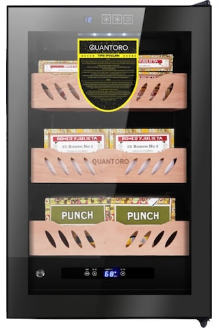 Quantoro Qcc-44 Elektronik Nemlendirme & Soğutmalı Siyah Puro Dolabı - Qtr-009