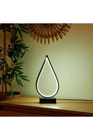 Safirr Light Damla Led Abajur - Siyah Çok Renkli