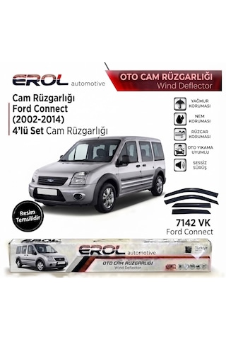 Ford Connect 2002-2014 4'lü Mugen Cam Rüzgarlığı
