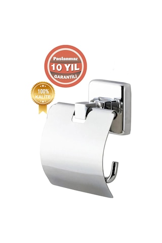 Çelik Banyo Paslanmaz Pirinç Tuvalet Kağıtlık 10 Yıl Garantili Krom