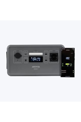 Antfea Xs500f Taşınabilir Güç Sistemi 500w Mini - Gri + 30w Taşınabilir Güneş Paneli