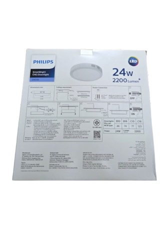 Philips Smartbright Sıvaüstü Tavan Lamba 24w 3000k Sarı Işık 2200 Lümen 29,5 Cm Çapında Plastik Gövde 1