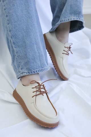 Fast Step Hakiki Deri Kadın Casual Ayakkabı 583za2610 Bej