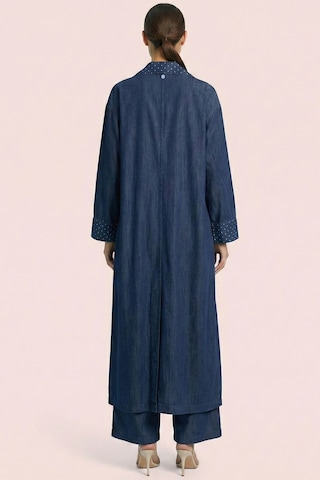 Guitar Uzun Mavi Jean Kimono Mavi