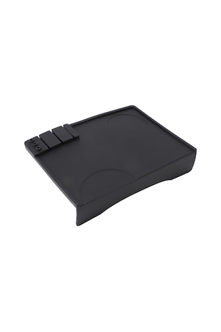 Dofolink Siyah Silikon Kahve Tamper Matı - Dürtme Önleyici, Çeşitli Aksesuarları Saklayabilir, Masa Üstünü Korumak İçin Bar Ve Ofislerde Kullanım Diğer