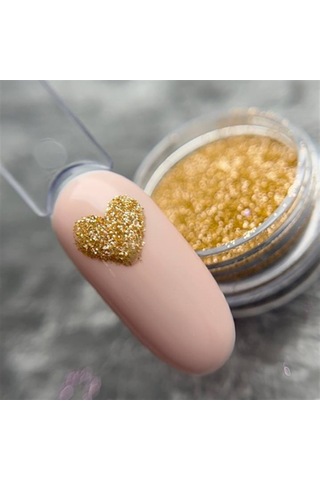 Glitter Tozu Melanj Ml1 5 Gr - Bej Zeminli Işıltılı Nail Art Simi