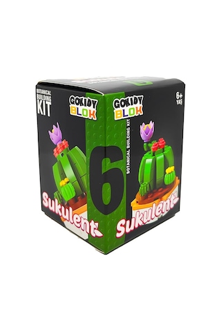 Gokidy Blok Sukulent Bitki Yapım Seti No 6 Oza61531