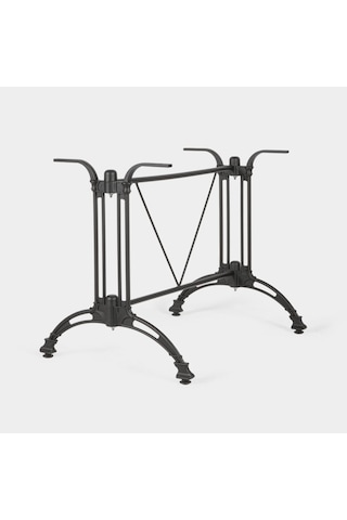 Astor Kral Ma 120 Çiftli Masa Ayak G 96 X D 64 X Y 71 Cm Alüminyum Yüksek Basınçlı Döküm Siyah