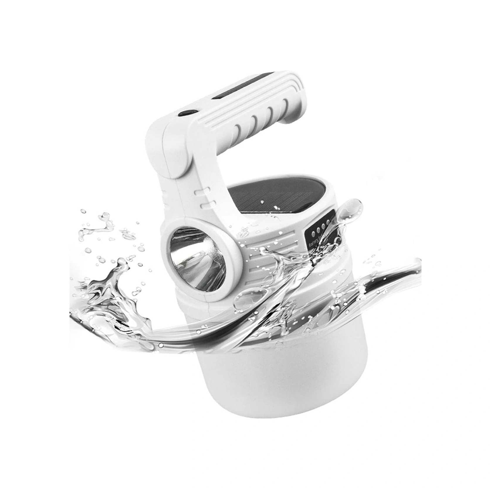 Sıladanal Led Güneş Enerjili Kamp Lambası-2000 Lümen Süper Parlak, 5 Aydınlatma Modlu,usb İle Şarj Edilebilir Dış Mekan,asılabilir Torch El Feneri Siyah