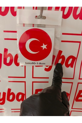 Oval Bayrak 8x8 Cm Baskes 1 Adet Renkli Baskı Sticker,bisiklet, Karavan,otomobil,motosiklet