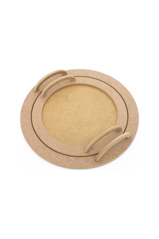 Na Neşeli Ahşap Ahşap Yuvarlak Takım Tepsi .ahşap Sunum Tepsisi . Ham Ahşap Hobi Boyama . Söz Nişan Kutlama Sunum Boyanabilir Ham Ahşap