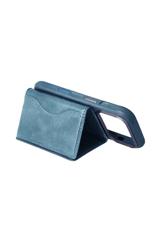 Eco Port 2824362 Joko Tema Magsafe Deri Kartlık - Turkuaz Çok Renkli