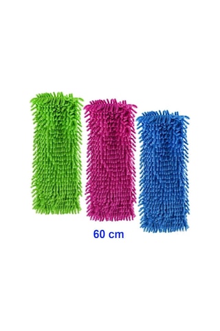 Zanix Mikrofiber Islak Kuru Nemli Makarna Şönil Palet Tablet Mop Yedeği 50 CM - 3 Adet