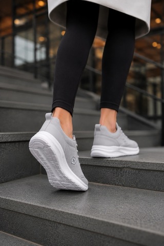 Ht Hotin Nova Air Kadın Günlük Yürüyüş Ve Spor Ayakkabı Hafif Sneaker - Gri