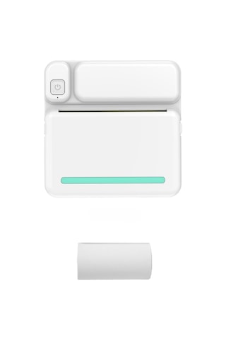 Skycity Öğrenci Hata Notu Yazıcı - Mini Taşınabilir Bluetooth Termal Yazıcı, 200dpı, 1200mah Pil, Etiket/fotoğraf Yazdırma, Mavi C19 1 Kağıtlı