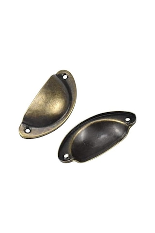 Xspring Vintage Dolap Kulpu, 12 Adet Dayanıklı Ve Sağlam Dolaplar Ve Çekmeceler İçin Bronz Vintaj Mobilya Kapı Çekmece Kolu, Raflar Ve Gardırop İçin Vida İle Birlikte Açık Kahverengi